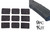 NDZ for Magpul PMAG Granulate Textured Grip Inserts, MAG571 - Black Granulate