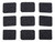 NDZ Magpul PMAG Granulate Textured Grip Inserts, MAG571 - Black Granulate