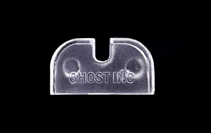 Ghost Armorer's Half Rear Slide Cover Plate for Glock GEN 1-5 Clear