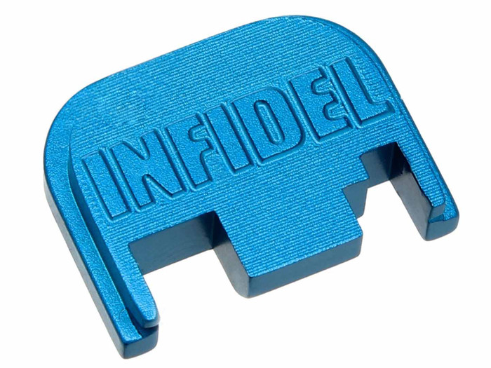 NDZ Blue Rear Slide Plate For Glock GEN 1-4 Infidel 3-D Subdued CNC