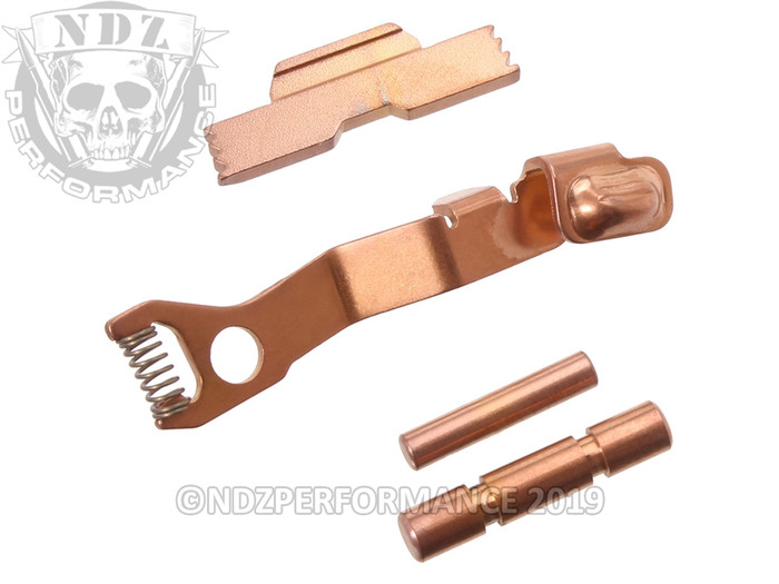 NDZ Kit For Glock 42 in Copper (TiCN) with Ghost Pistol Parts