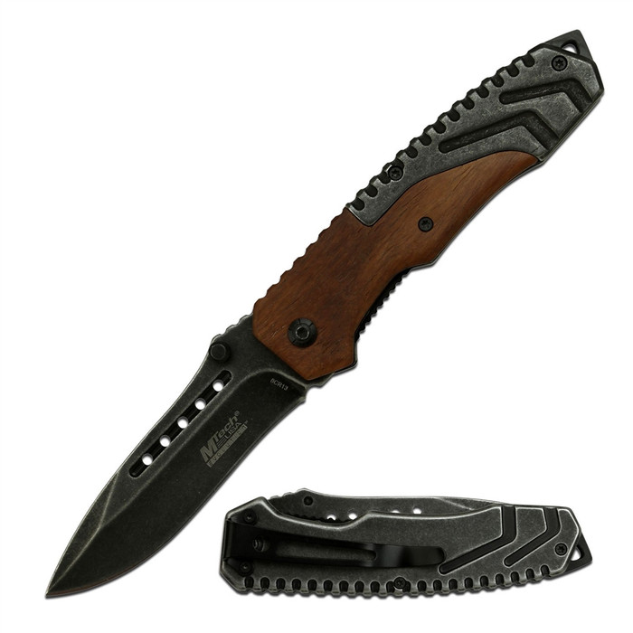 Mtech Evolution Spring Assisted Folding Pocket Knife MTE-A004-WD - All Angles