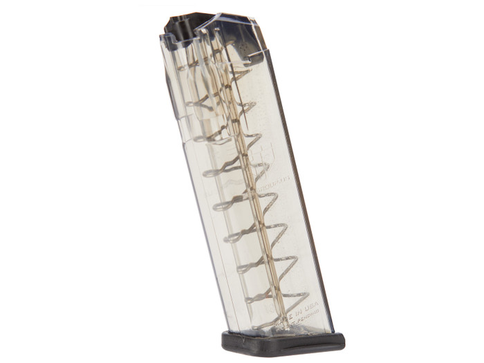 ETS 10 Round Magazine 9mm For Glock 17 18 19 19X 26 34 45 - Angled View Front