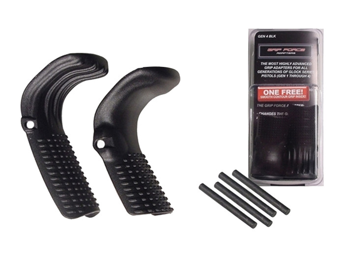 Grip Force Black Beavertail Kit Backstraps for Glock GEN 4-5