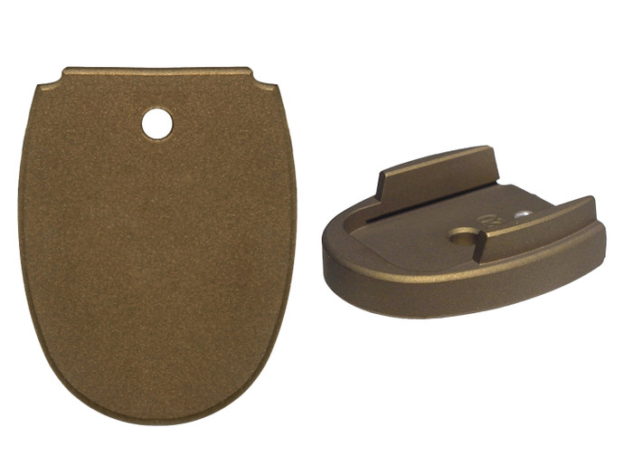 NDZ Magazine Floor Base Plate for Sig Sauer P320 P250 9mm .357 .40 Cerakote Burnt Bronze