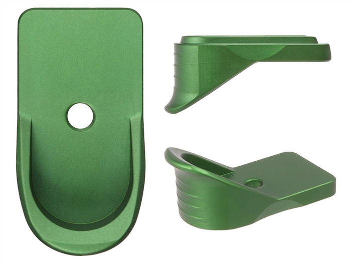 NDZ Green Magazine Plate Finger Extension for Springfield Armory XD-S 9MM .40 .45 (*LZ)