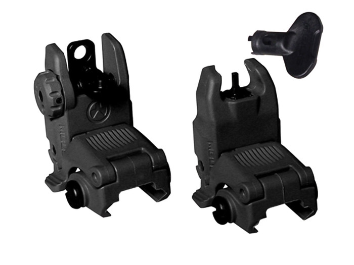 Magpul MBUS Flip-Up Sight Set Picatinny Rail Black for AR