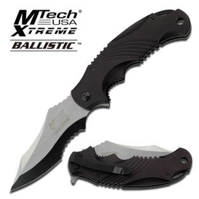 Mtech Xtreme Half Serrated Folding Pocket Knife Discontinued - All Angles