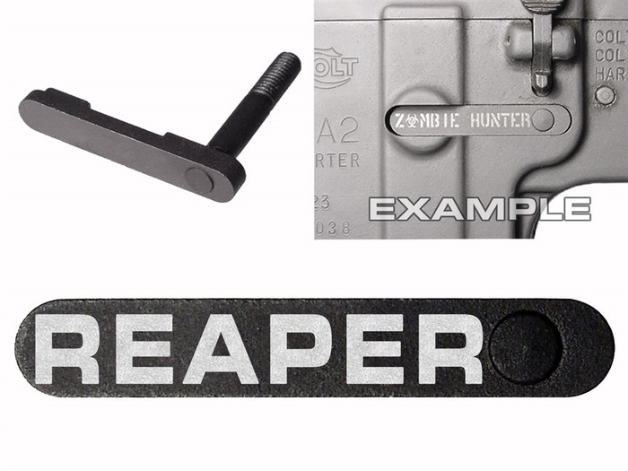 NDZ AR-15 SW 15-22 Black Magazine Catch Reaper