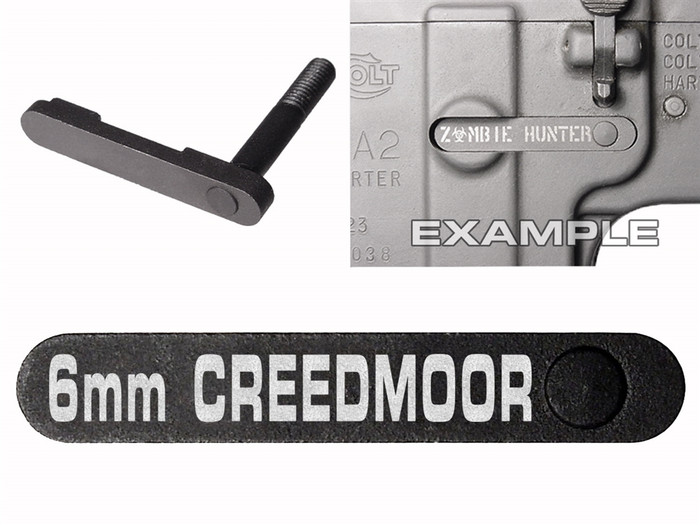 NDZ AR-15 SW 15-22 Black Magazine Catch 6mm CREEDMOOR