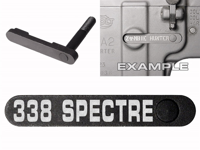 NDZ AR-15 SW 15-22 Black Magazine Catch 338 SPECTRE