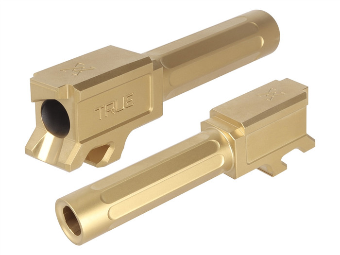 True Precision CZ P-10 S 9MM Barrel Gold TiN