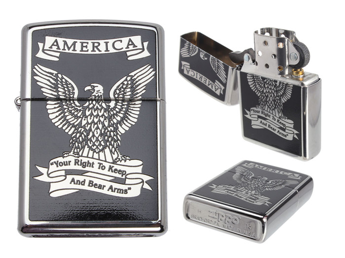 Zippo Black Ice Windproof Lighter | NDZ Performance