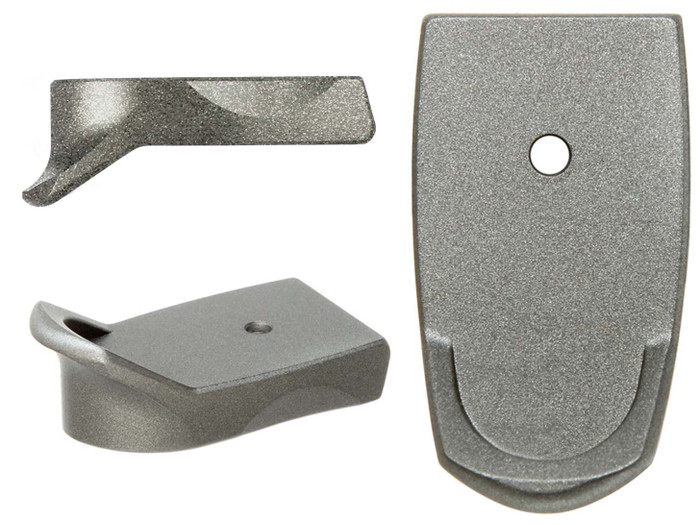 NDZ Cerakote Tungsten Magazine Plate Finger Extension for Smith & Wesson Shield 9MM .40