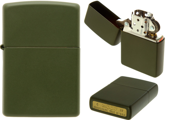 Zippo Matte Green Windproof Lighter (*LZ)