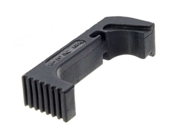 Ghost Magazine Release X-Release XL .45 ACP 10MM Black for GEN 4-5 - Angled View Front