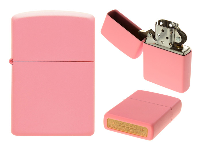 Zippo Matte Pink Windproof Lighter (*LZ)