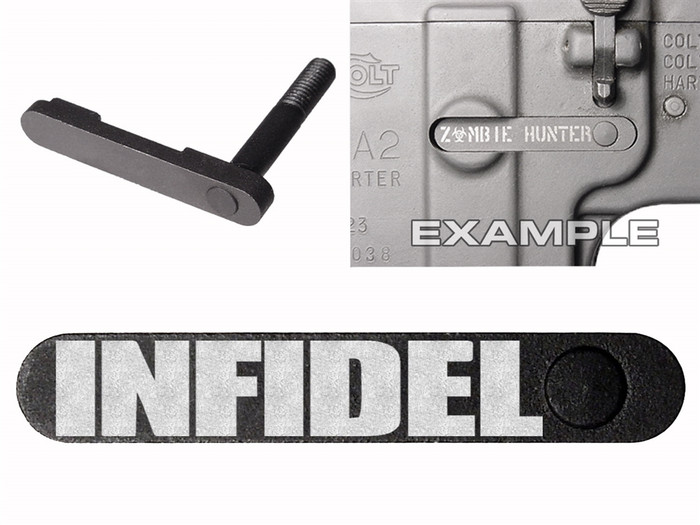 NDZ AR-15 SW 15-22 Black Magazine Catch Infidel