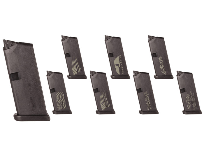Glock OEM Magazine 43006 6 Round 9mm for Glock 43 - Multiple Variations