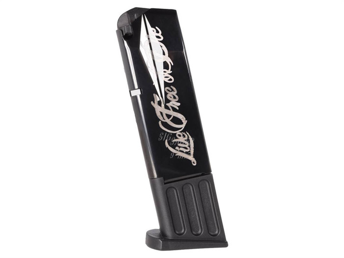 Sig Sauer P226 9mm 10 Round Magazine Live Free or Die - Side View