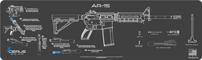 AR-15 Gun Cleaning Mat - Counter Mat – Patriot Patch Company LLC