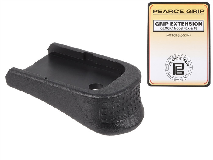 Pearce Grip Finger Grip Extension for Glock 43X & 48 - Product and Package