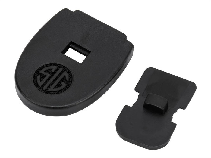 Sig Sauer P320 Full Size, Compact Magazine Floor Base Plate & Insert, Black, KIT-MOD-MAG-FLR-PLT-BLK