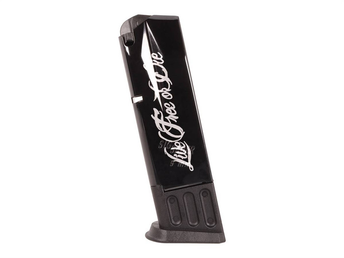 Sig Sauer P229 P228 9mm 10 Round Magazine Live Free or Die - Side View