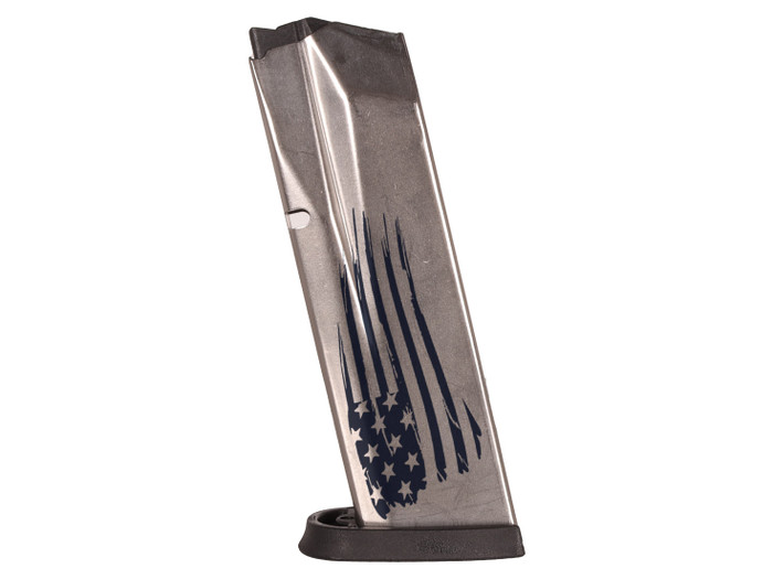 Smith & Wesson OEM Magazine for M&P Full Size .45 10 Round WTP Distressed Flag No Text - Side View