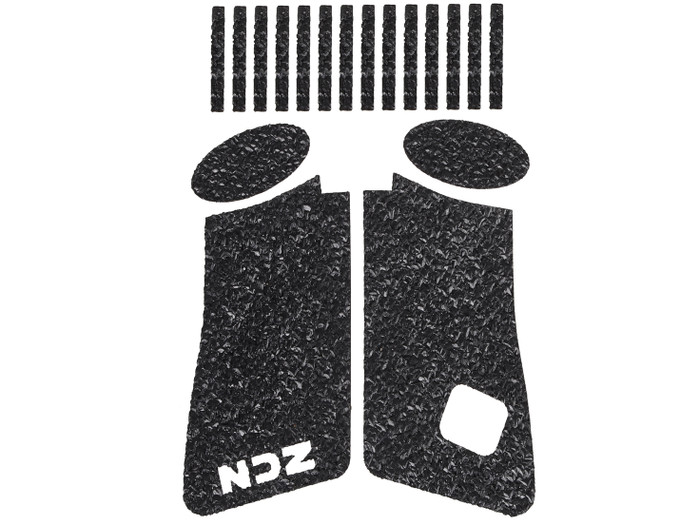 NDZ Rubberized Tactical Decal Grip for Glock 19 23 32 38 GEN 4-5 Black