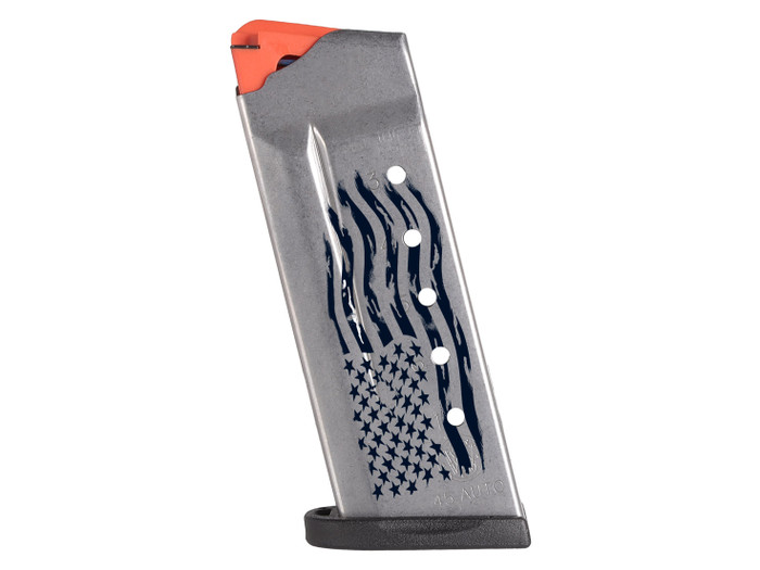 Smith & Wesson OEM Magazine for M&P Shield .45, 6 Round, USA Flag Distressed