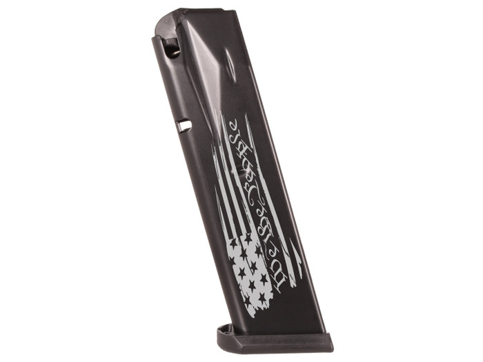 Canik OEM Magazine for TP9, METE, Full Size, 10 Round, We The People Flag - Side View