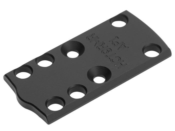 NDZ Holosun 407K 507K RMSC Adapter Plate for Springfield Armory Hellcat Hellcat Pro 9mm, Black - Angled View Front