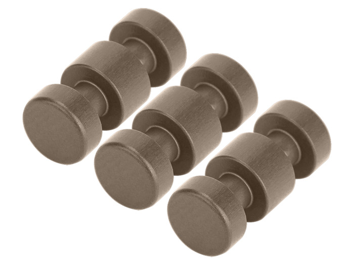 NDZ Load Assist Button for Smith & Wesson M&P 15-22, Hardcoat FDE, 3 Pack