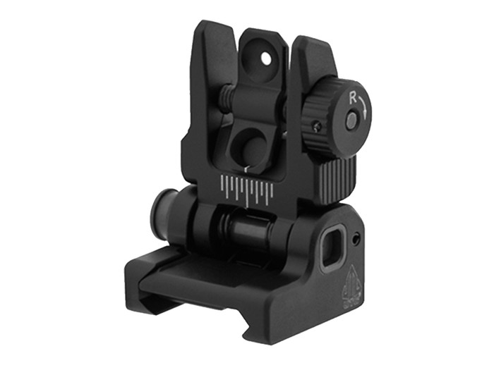 Leapers UTG Accu-Synce Spring Loaded Flip Up Rear Sight for AR-15 in Black