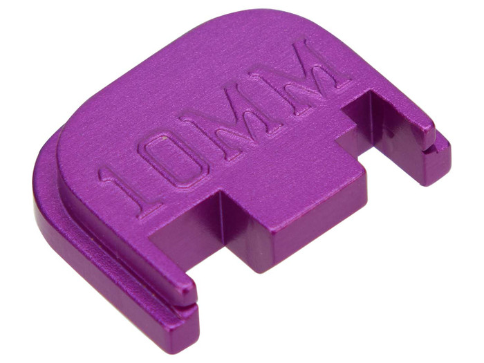 NDZ Purple CNC Subdue Rear Slide Plate for Glock Gen 1-4 10mm - Side View