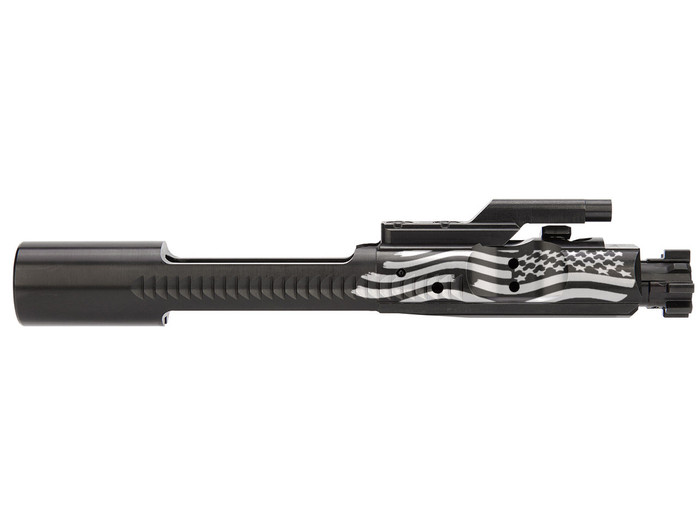 NDZ AR-15 .223 5.56 Bolt Carrier Group Black Nitride, Wavy Flag