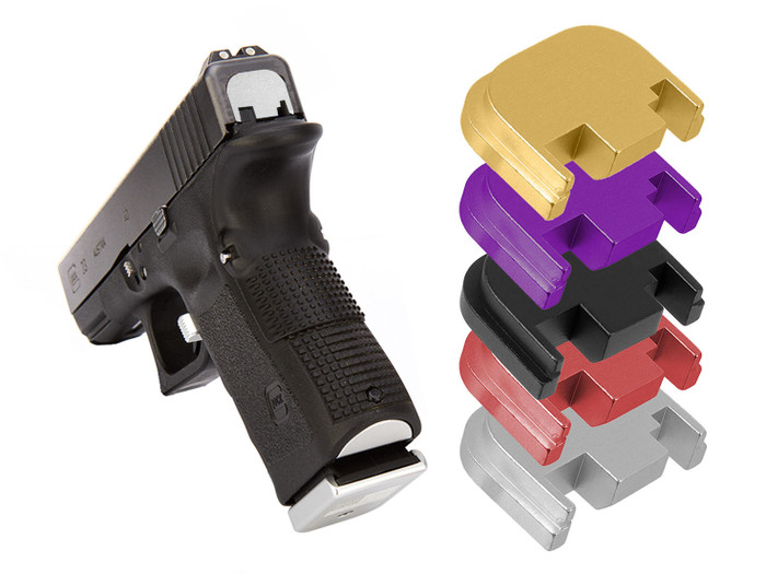 NDZ Glock Gen 1-4 Rear Slide Cover Plate - Aluminum or Brass - Multiple Variations