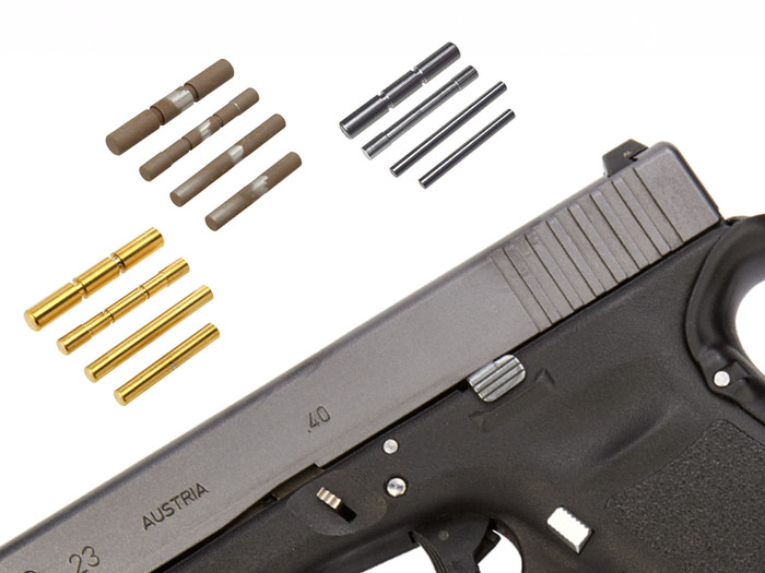 NDZ Glock Gen 1-4 Stainless Steel 4 Pin Kit - Multiple Colors