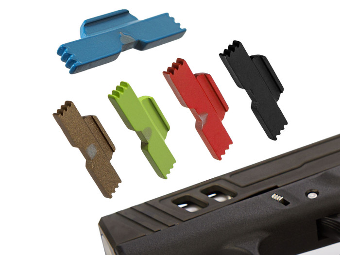 NDZ Glock 43 Extended Slide Lock Lever ESLL - Multiple Colors