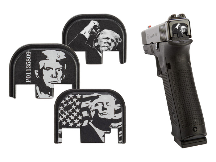 NDZ Limited Edition Trump Glock Gen 1-5 Rear Slide Cover Plates - Multiple Designs