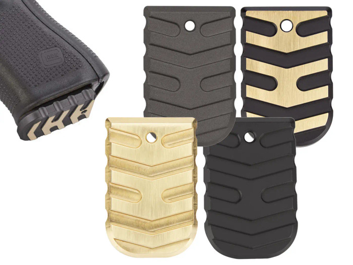 NDZ Glock Gen 5 Magazine Floor Plate Heavyweight Brass Aspis Cut - Multiple Variations