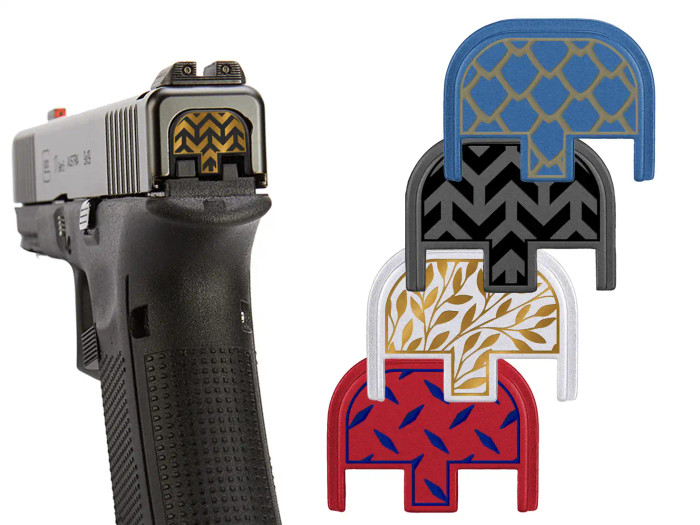 NDZ Glock Gen 1-5 Rear Slide Plate with Engraved Patterns - Multiple Variations