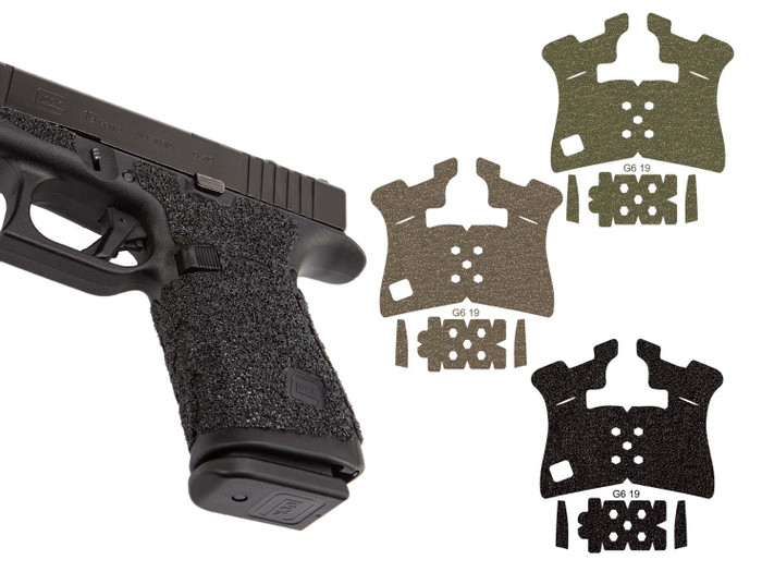NDZ Pro Decal Grip for Glock 19 Gen 6 - Granulate - Multiple Variations