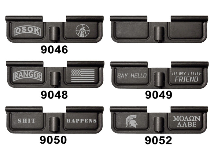 NDZ 308 AR-10 Ejection Port Dust Cover BLK - Lasered (08) Spartan