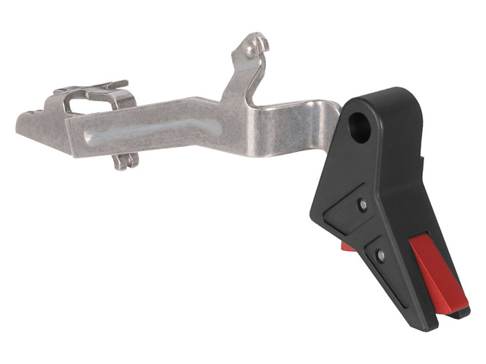 True Precision AXIOM Trigger For Glock Full Size Models 17 17L 18 19 22 23 26 27 31 32 33 34 35 Black with Red Safety