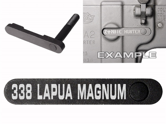 NDZ AR-15 SW 15-22 Black Magazine Catch 338 LAPUA MAGNUM