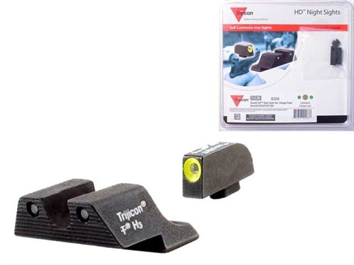 Trijicon Yellow 3 Dot HD Night Sight Set for Glock 17 19 26 27 33