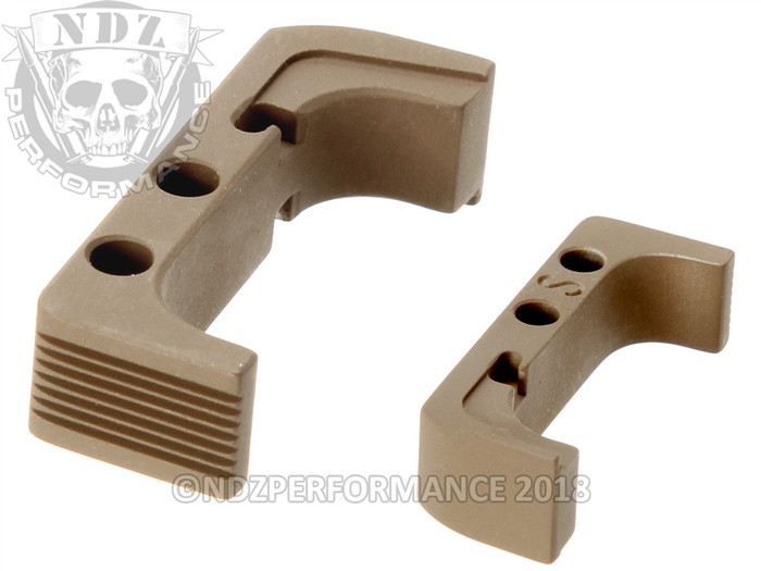 NDZ Standard Magazine Release for Glock GEN 4 10MM .45 Cerakote FDE