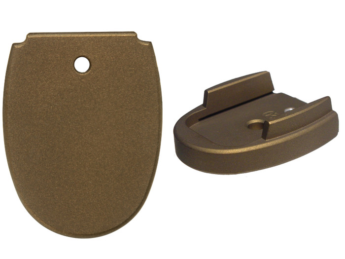 NDZ Magazine Floor Base Plate for Sig Sauer P320 P250 .45 Cerakote Burnt Bronze